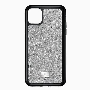 Etui na smartfona Glam Rock z ramką chroniącą przed uderzeniem, iPhone® 11 Pro, w odcieniu srebra