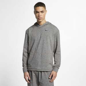 Męska bluza treningowa z kapturem i długim rękawem do jogi Nike Dri-FIT - Czerń