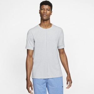 Męska koszulka z krótkim rękawem Nike Yoga Dri-FIT - Szary