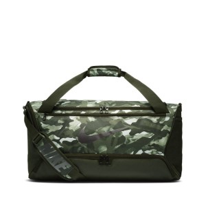 Torba treningowa z nadrukiem (średnia) Nike Brasilia - Biel