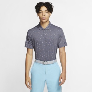 Męska koszulka polo do golfa z nadrukiem Nike Dri-FIT Vapor - Niebieski