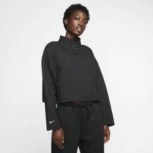 Damska bluza z zamkiem 1/4 Nike Sportswear Tech Fleece - Czerń
