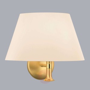 Lampa ścienna Royce z klasycznym kloszem kremowa