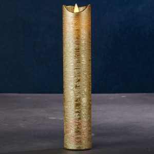 Świeca LED Sara Exclusive złota Ø5cm wysokość 25cm