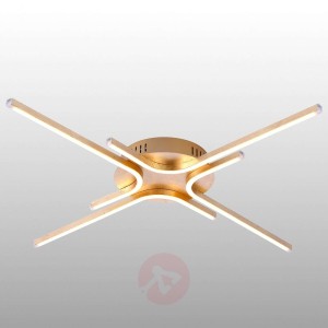 Lampa sufitowa LED Gregor, 4-punktowa, kolor złoty