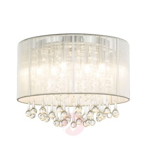 Srebrna lampa sufitowa LED Sierra z zawieszkami