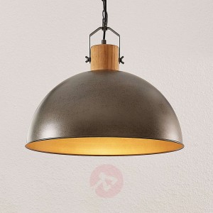 Lindby Holgar lampa wisząca, metalowy klosz 1-pkt.