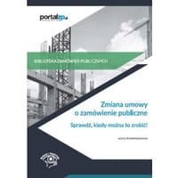 Zmiana umowy o zamówienie publiczne
