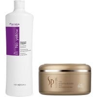 Fanola No Yellow Shampoo 1000ml + Wella SP Luxe Oil Keratin Restore Mask 150ml