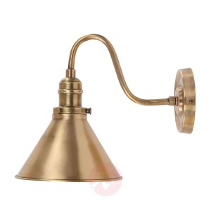 Stary mosiądz, lampa ścienna Provence
