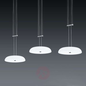 BANKAMP Vanity lampa wisząca 3pkt, nikiel matowy