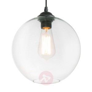 Kulista lampa wisząca Clara - transparentna
