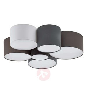 Lampa sufitowa Pastore z sześcioma kloszami