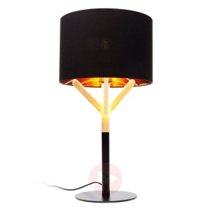 KARE Scandi lampa stołowa z drewnianym detalem