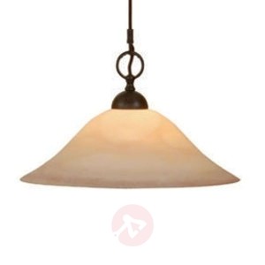 Elastyczna lampa wisząca PUSTA, dymne szkło