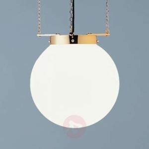 Lampa wisząca w stylu Bauhaus mosiądz 25 cm