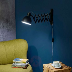 Lampa ścienna Talaro z harmonijkowym ramieniem
