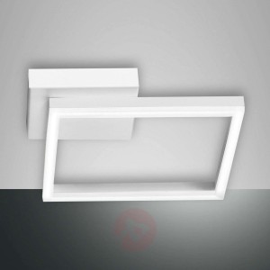 Lampa sufitowa LED Bard, 27x27cm, biała