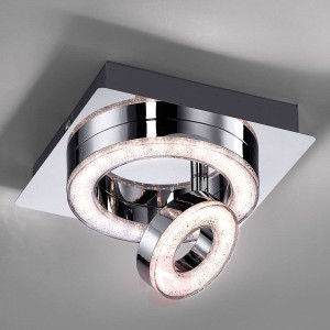 Pełna blasku lampa sufitowa LED Tim, 17 cm