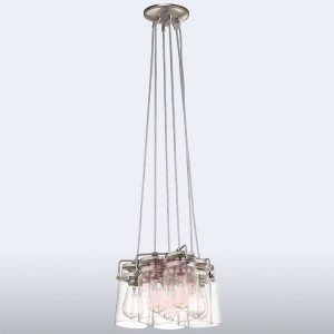 Wiązana lampa wisząca Brinley 6-punktowa