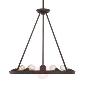 Lampa wisząca Theater Row, brąz