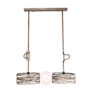 Lampa wisząca Roperound, 2-punktowa