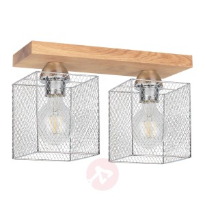 Lampa sufitowa Norman Wood 2-pkt. dąb olejowany