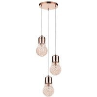 Żyrandol Kia Triple Round Copper