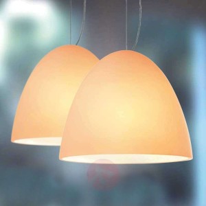 Lampa wisząca BELL 2-punktowa 30 cm piaskowa