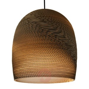 Bell  wykonana z kartonu lampa wisząca