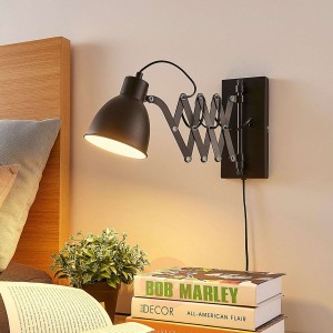 Lampa ścienna Merle z ramieniem nożycowym