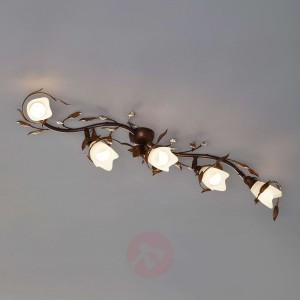Lampa sufitowa Campana, 5-punktowa, zakrzywiona