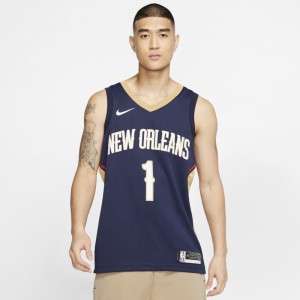 Męska koszulka Nike NBA Swingman Zion Williamson Pelicans Icon Edition - Niebieski