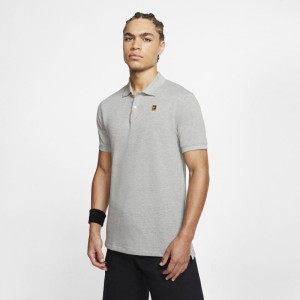 Męska dopasowana koszulka polo The Nike Polo - Szary