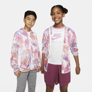 Łatwa do spakowania kurtka dla dużych dzieci (chłopców) Nike Sportswear Tech Pack - Biel
