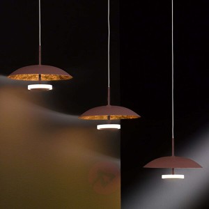 Pierre - 3-pkt. lampa wisząca LED, brązowo-złota