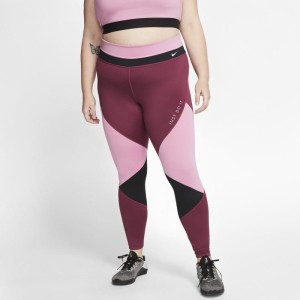 Legginsy damskie Nike One (duże rozmiary) - Różowy