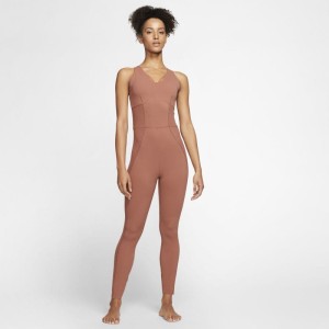 Damski kombinezon Infinalon Nike Yoga Luxe - Czerwony