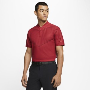 Męska koszulka polo do golfa Nike Dri-FIT Tiger Woods - Czerwony