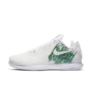 Damskie buty do tenisa na twarde korty NikeCourt Air Zoom Vapor X Knit - Biel
