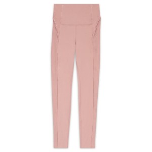 Damskie marszczone legginsy Infinalon 7/8 Nike Yoga Luxe - Różowy