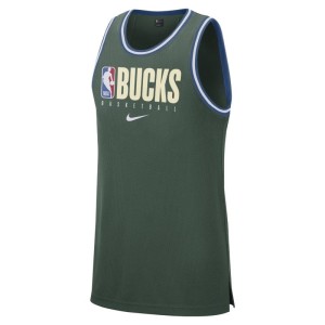 Męska koszulka bez rękawów Nike Dri-FIT NBA Milwaukee Bucks DNA - Zieleń