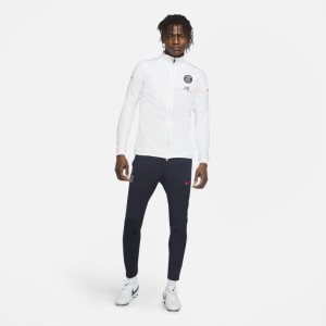 Męski dzianinowy dres piłkarski Paris Saint-Germain Strike - Biel