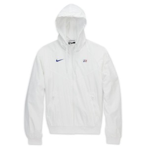 Damska kurtka z tkaniny Paris Saint-Germain Windrunner - Biel