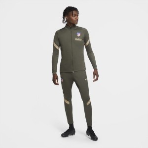 Męski dzianinowy dres piłkarski Atlético de Madrid Strike - Zieleń