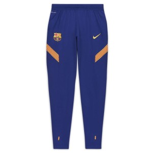 Męskie spodnie piłkarskie FC Barcelona VaporKnit Strike - Niebieski