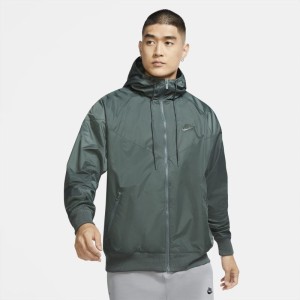 Kurtka przeciwwiatrowa z kapturem Nike Sportswear Windrunner - Zieleń