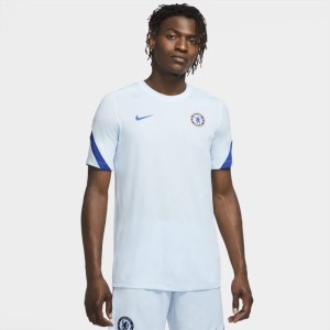 Męska koszulka piłkarska z krótkim rękawem Chelsea FC Strike - Niebieski