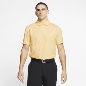 Męska koszulka polo do golfa w kolorze moro Nike Dri-FIT Tiger Woods - Żółć