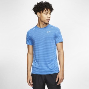Męska koszulka do biegania Nike TechKnit Ultra - Niebieski